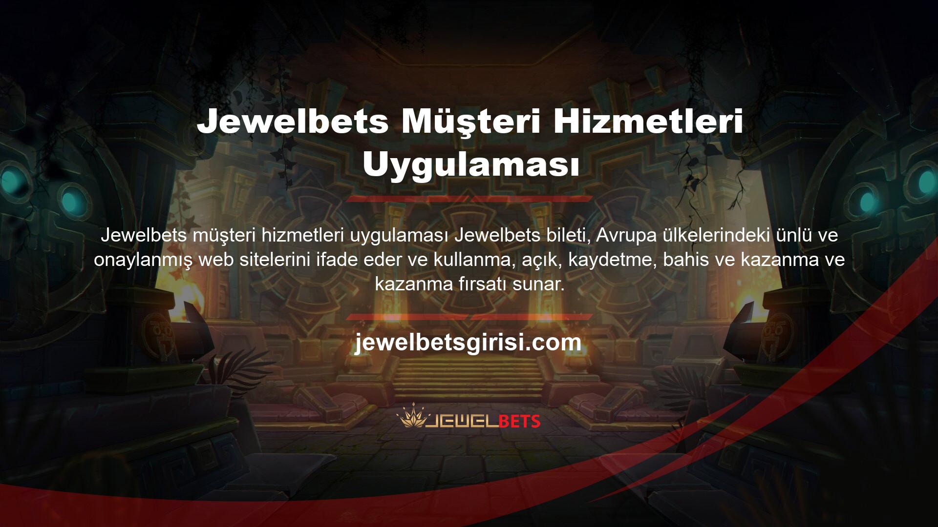 Jewelbets Web Mobil Müşteri Hizmetleri uygulamasının son girişi, gerçek bir amacı olmayan bir sitenin Türkiye'de çalışmasına izin verilmediğini ve çevrimiçi çalışmasına izin verilmediğini gösteriyor